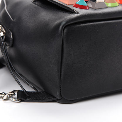 Fendi Vitello Dolce Studded Mini Backpack Black Multicolor 8 of 11