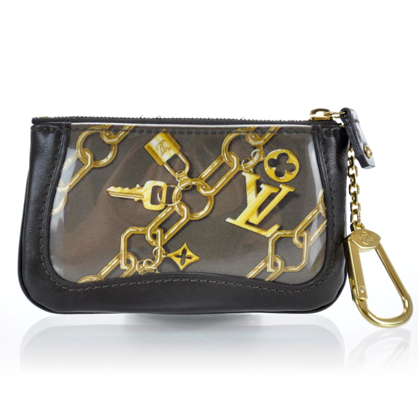 Monogram Charms Key Pouch Brown