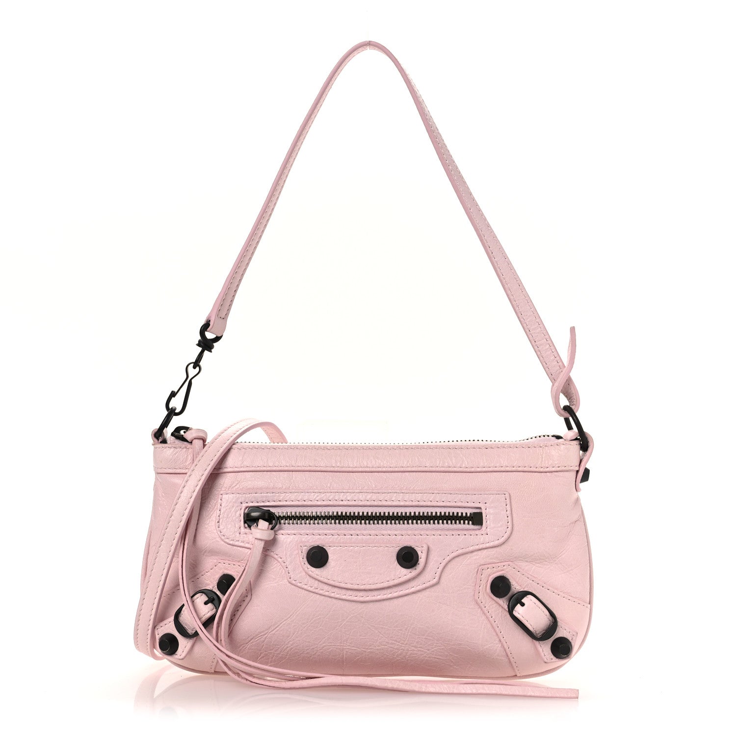 Balenciaga Agneau Arena Classic Hardware Le City Pouch On Strap Petal Pink 1 of 11
