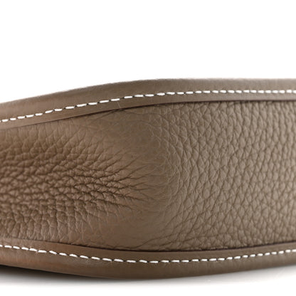 Hermes Taurillon Clemence Amazone Evelyne TPM Etoupe Bleu Indigo 9 of 12