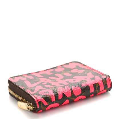 Louis Vuitton Monogram Graffiti Zippy Coin Purse Fuchsia 4 of 9