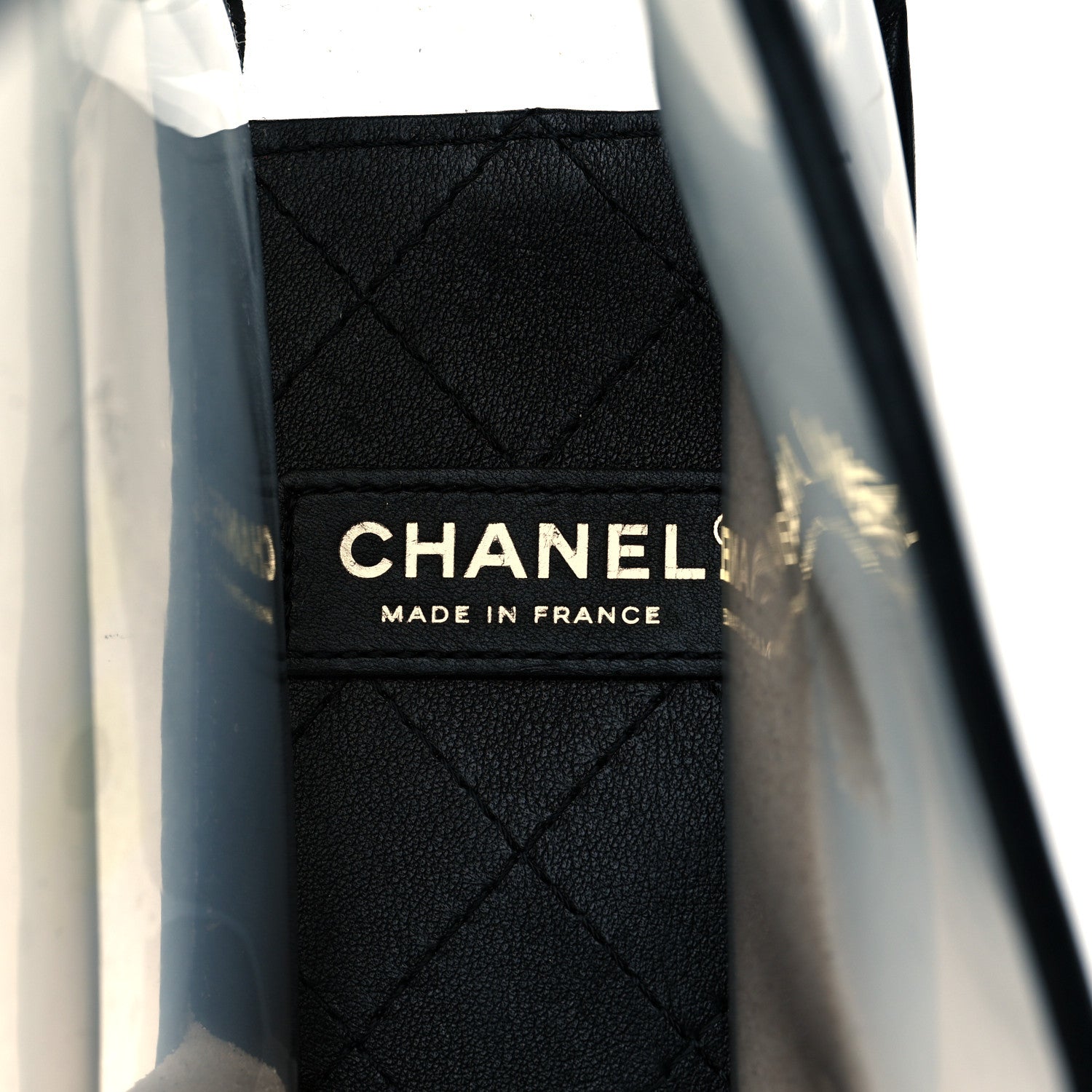 Chanel Lambskin PVC Medium Coco Sand Flap Black 6 of 10