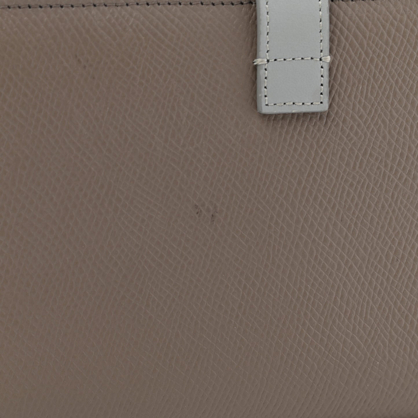 Grained Calfskin Large Multifunction Strap Wallet Pebble Mineral