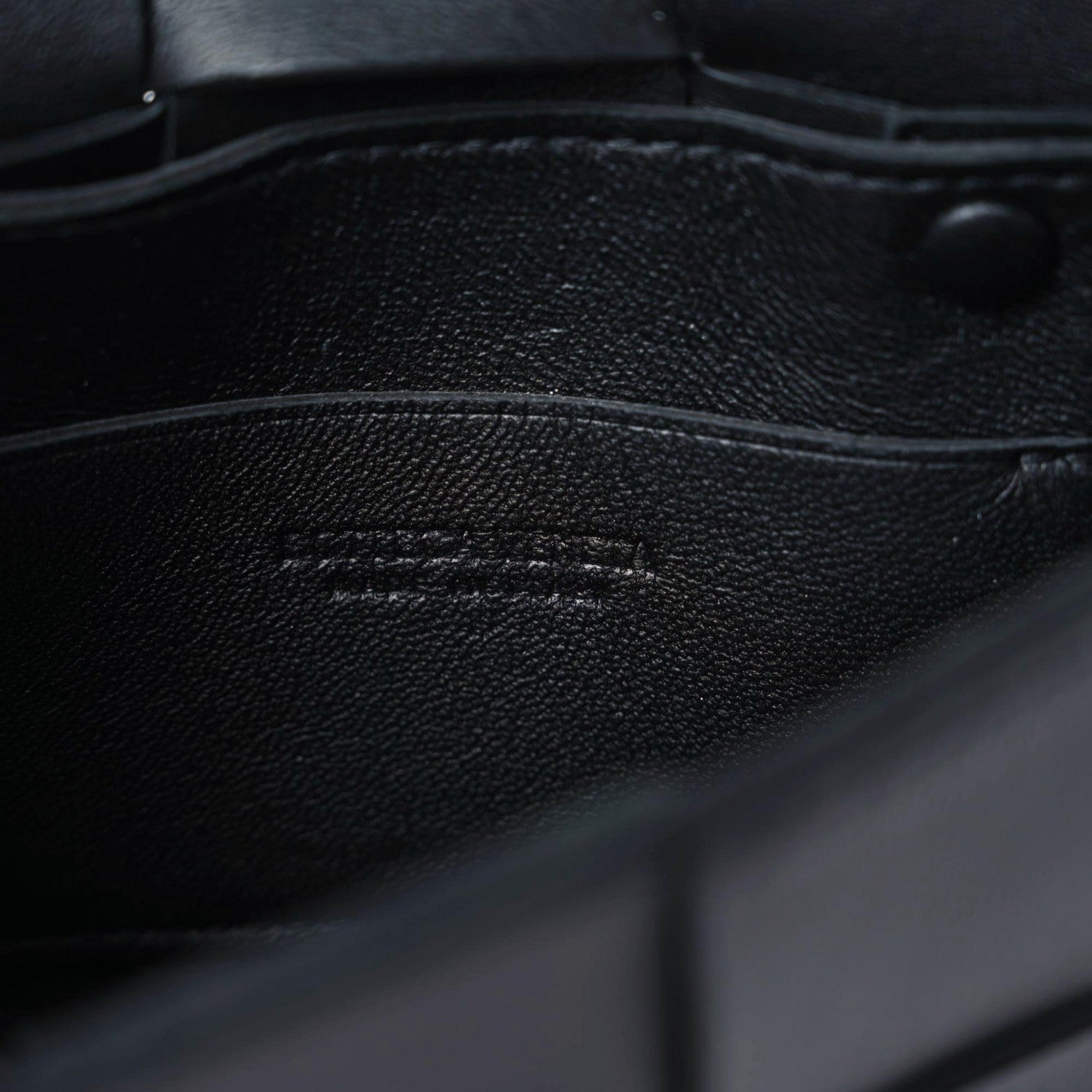 Bottega Veneta Lambskin Maxi Intrecciato Extra Mini Cassette Crossbody Bag Black 6 of 8