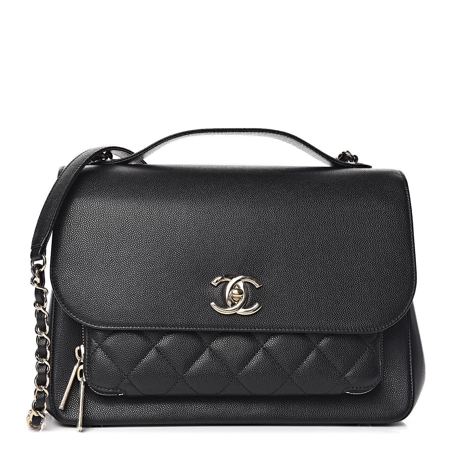 Chanel Caviar Quilted Large Business Affinity Flap Black 1 of 11