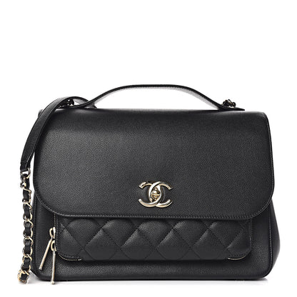 Chanel Caviar Quilted Large Business Affinity Flap Black 1 of 11