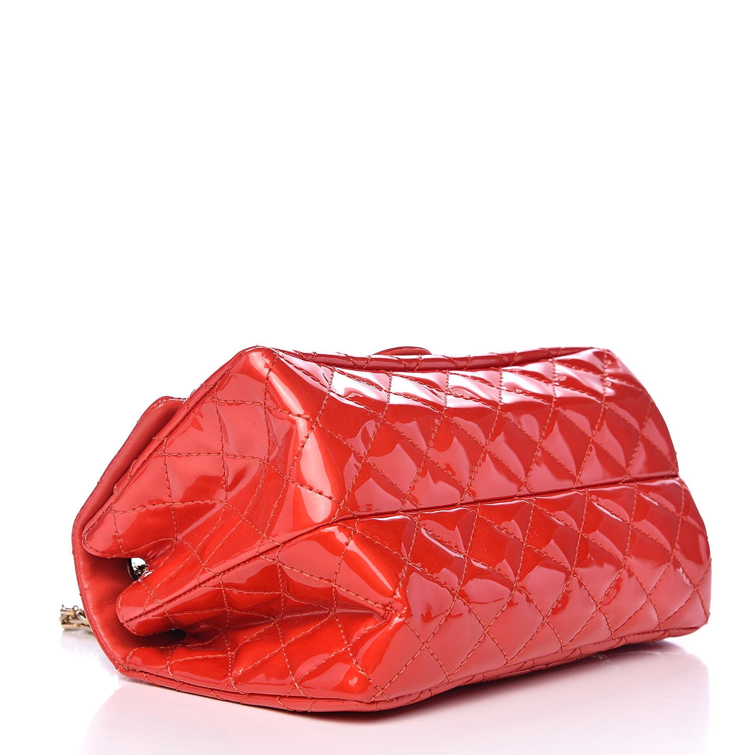 Chanel Patent Quilted Accordion Reissue 2.55 Flap Red 4 of 10