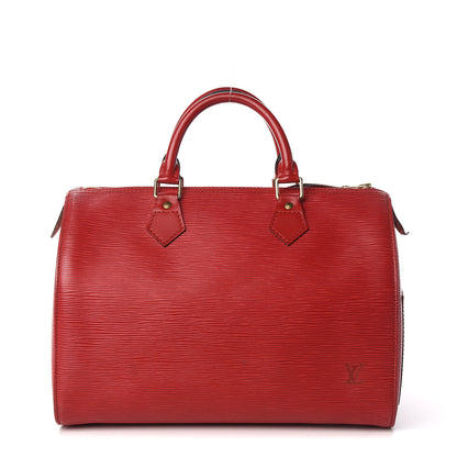 Louis Vuitton Epi Speedy 30 Castillan Red 1 of 20