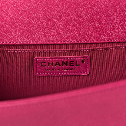 Chanel Caviar Quilted Medium Boy Flap Fuchsia 9 of 11