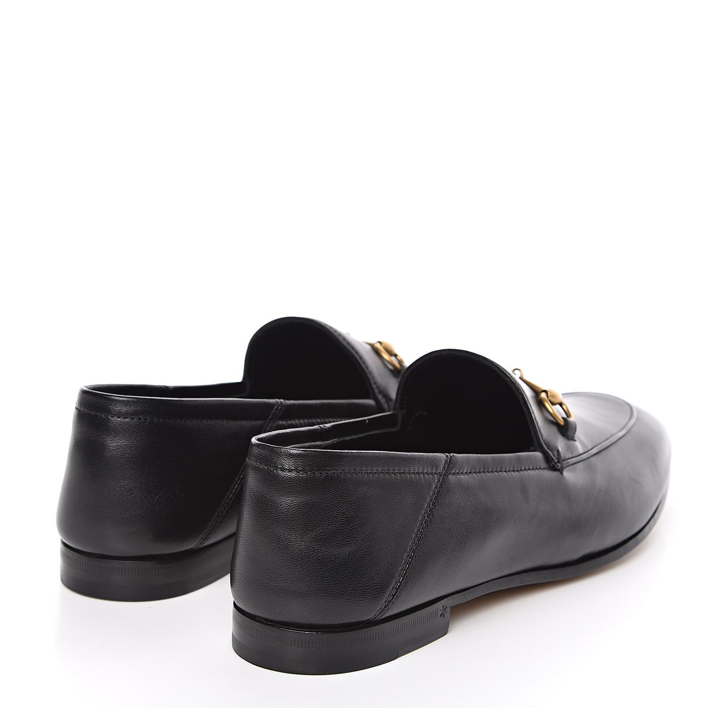 Lambskin Womens Brixton Horsebit Loafers 39.5 Black