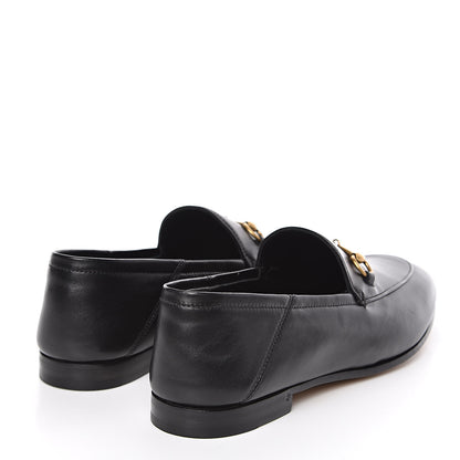 Gucci Lambskin Womens Brixton Horsebit Loafers 39.5 Black 4 of 9