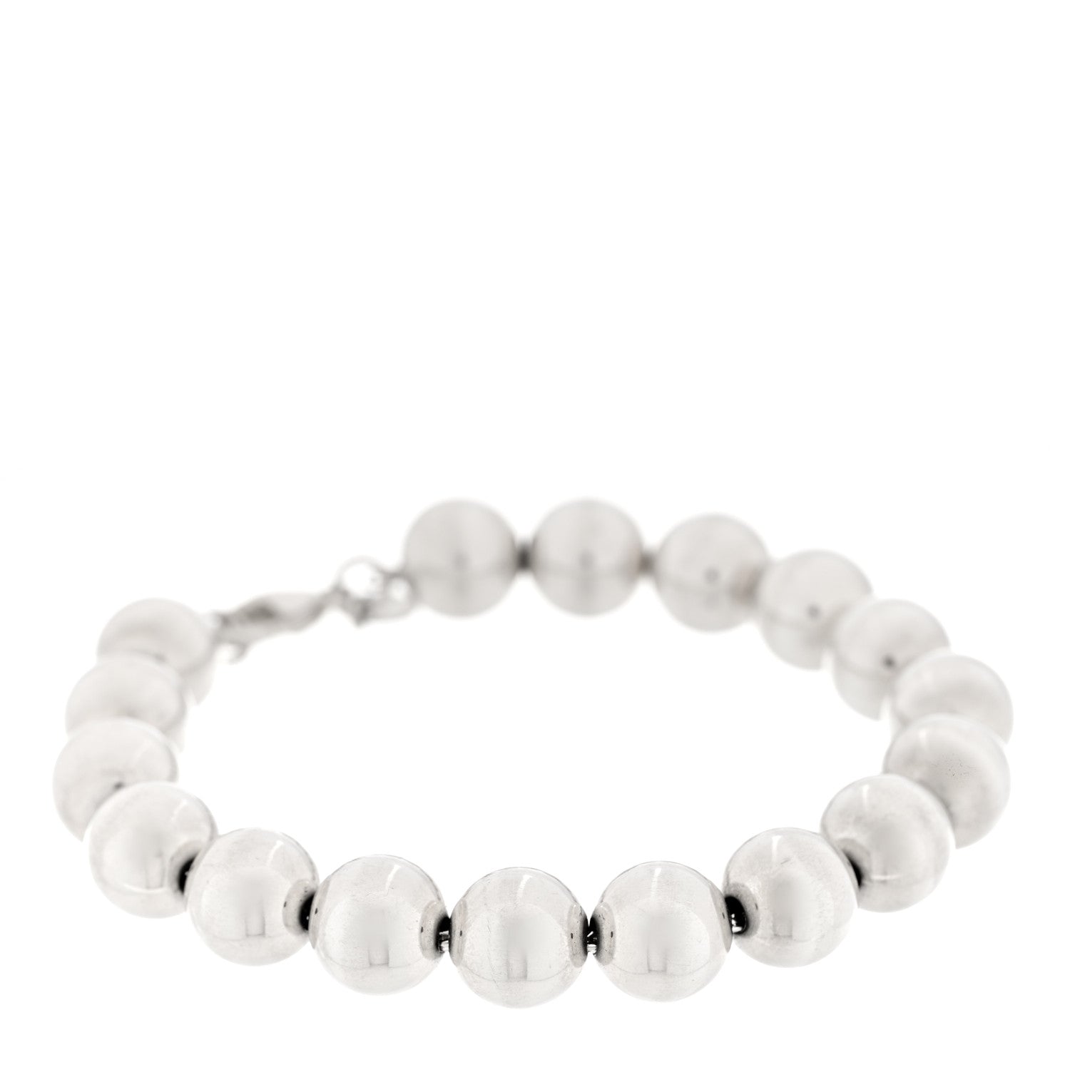 Tiffany Sterling Silver 10mm HardWear Ball Bracelet 1 of 4