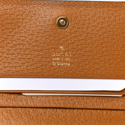 Gucci X DISNEY Mini Vintage GG Supreme Monogram Mickey Mouse Card Holder Wallet Beige Vintage Sun Oil 6 of 8