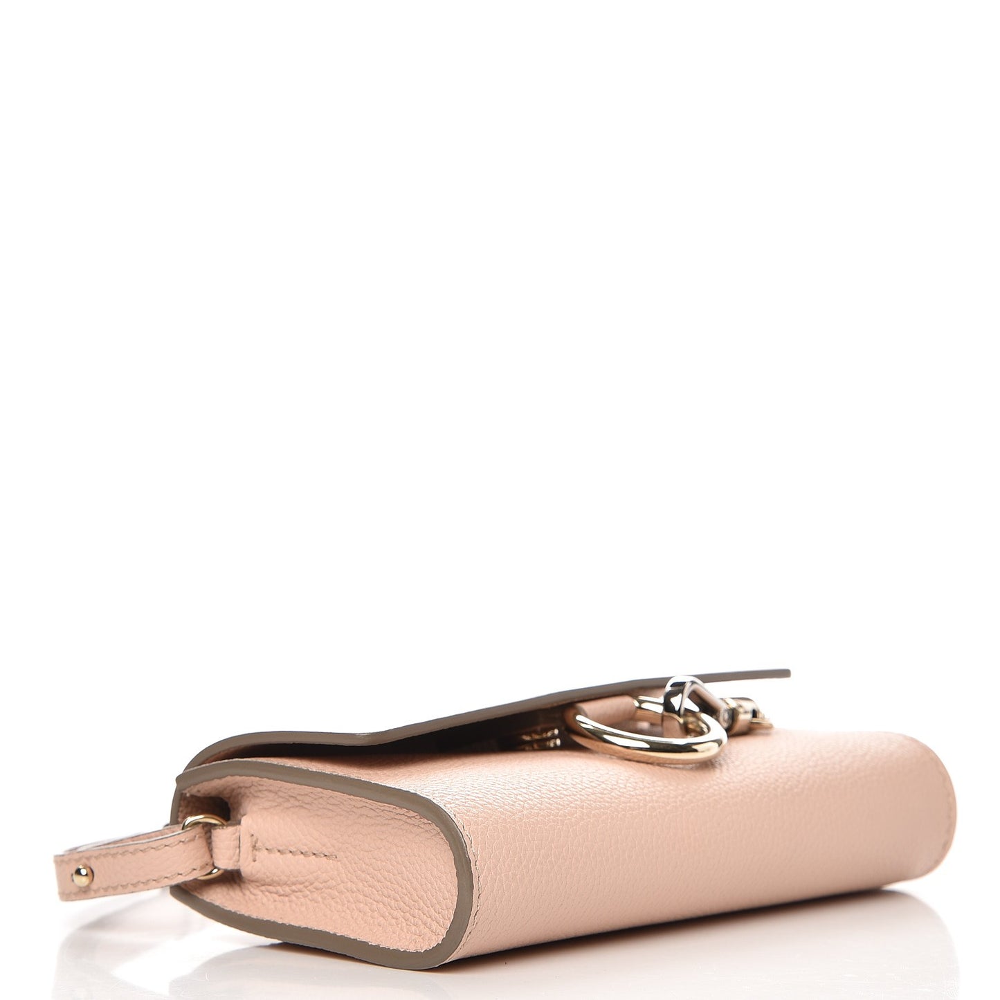 Calfskin Mini Faye Shoulder Bag Cement Pink