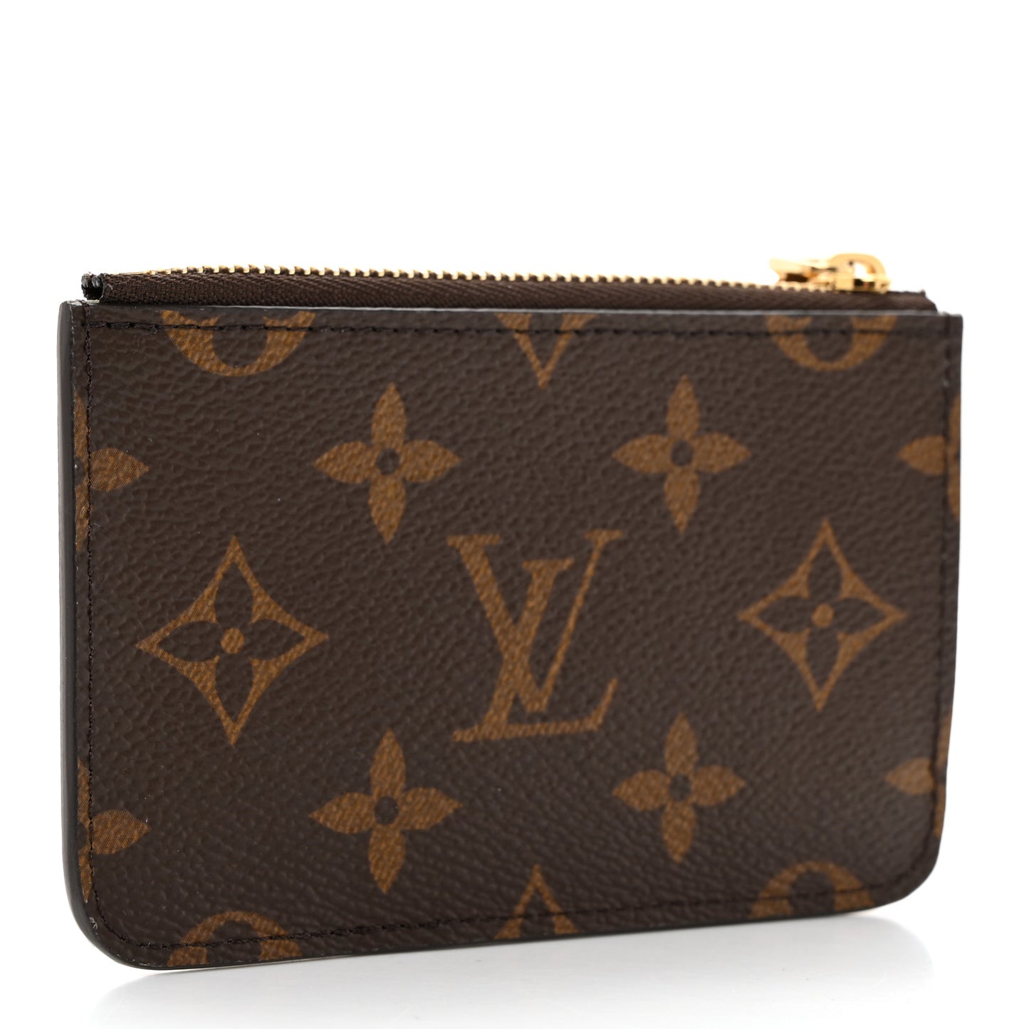 Monogram Zipped Romy Card Holder Matcha