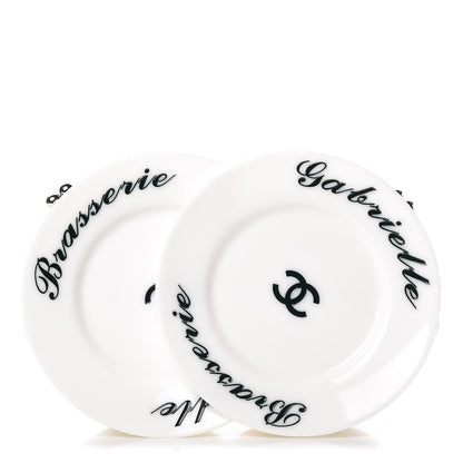 Chanel Plexiglass Brasserie Gabrielle Plates Minaudiere White 1 of 14