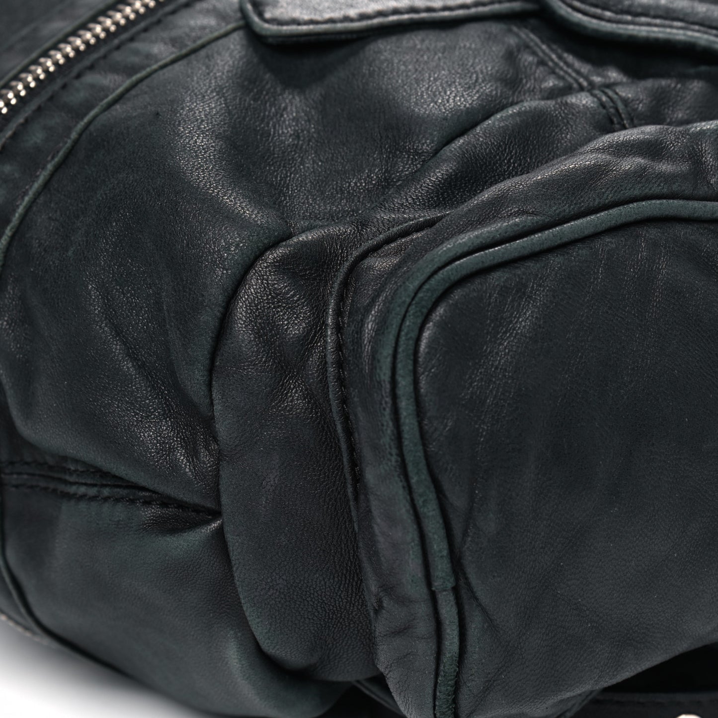 Lambskin Marti Backpack Bag Washed Black Rhodium Hardware