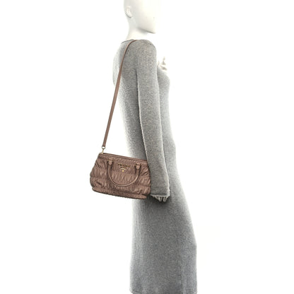 Prada Nappa Gaufre Small Tote Cipria 2 of 11