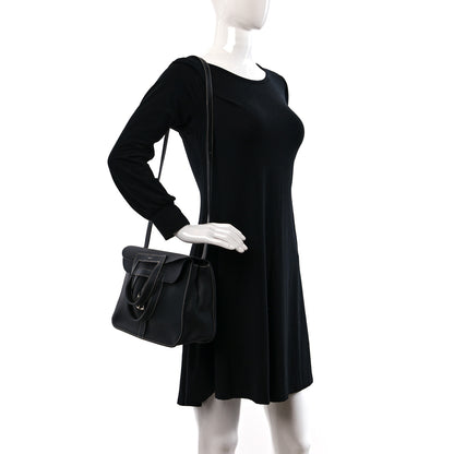 Hermes Taurillon Clemence Halzan 31 GM Black 2 of 8
