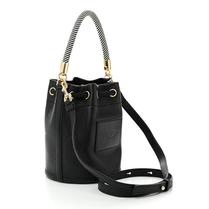 Marc Jacobs Grained Calfskin Mini The Bucket Bag Black 3 of 11