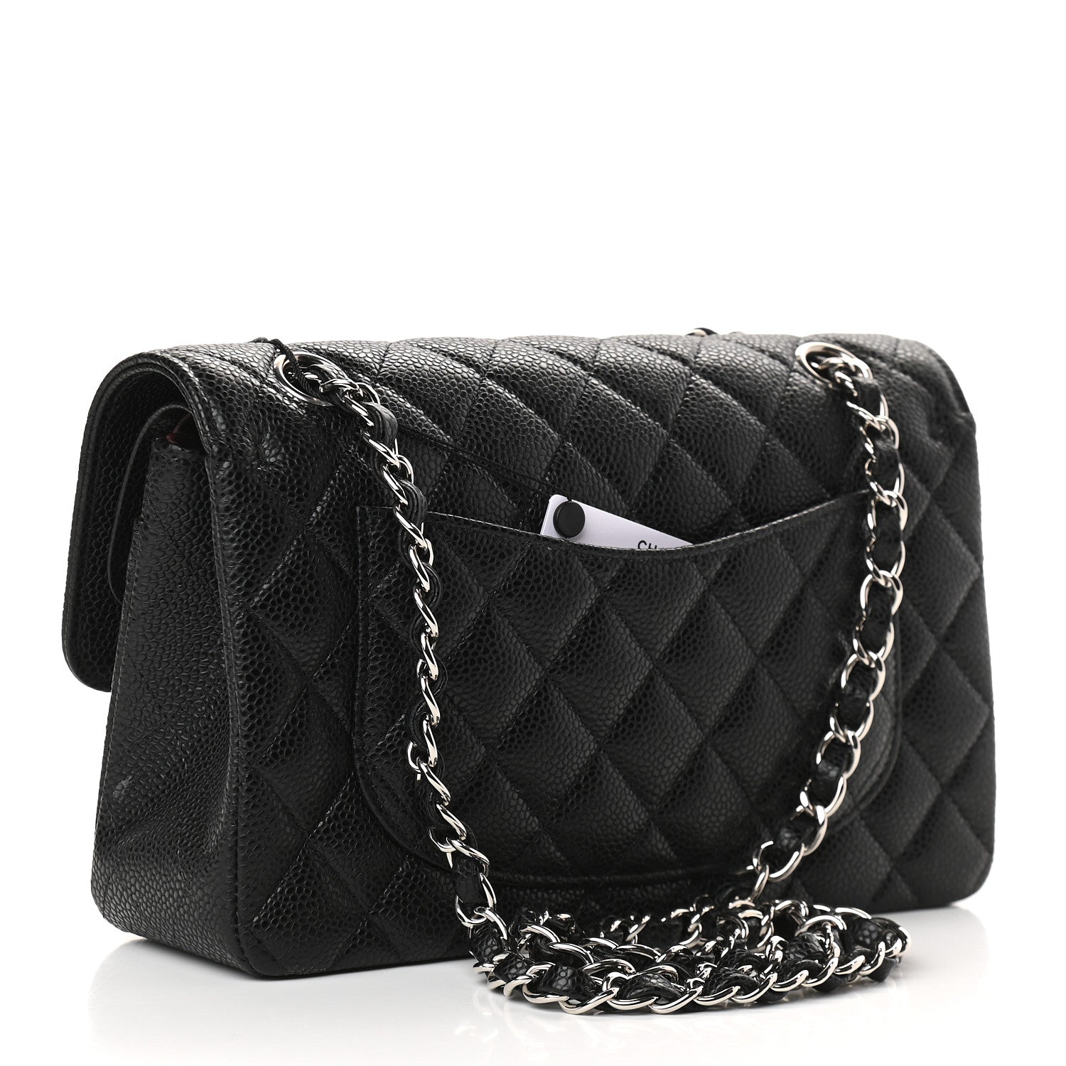 Chanel Caviar Quilted Small Double Flap Black 3 of 9