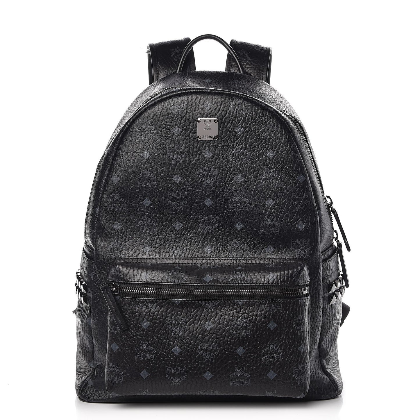 Visetos Medium Side Studs Stark Backpack Black