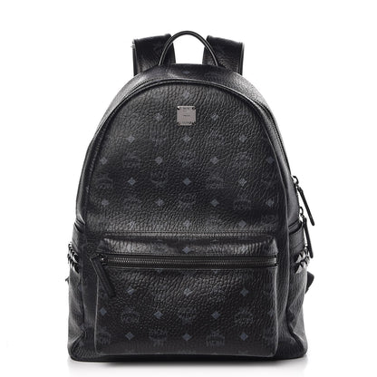 MCM Visetos Medium Side Studs Stark Backpack Black 1 of 15