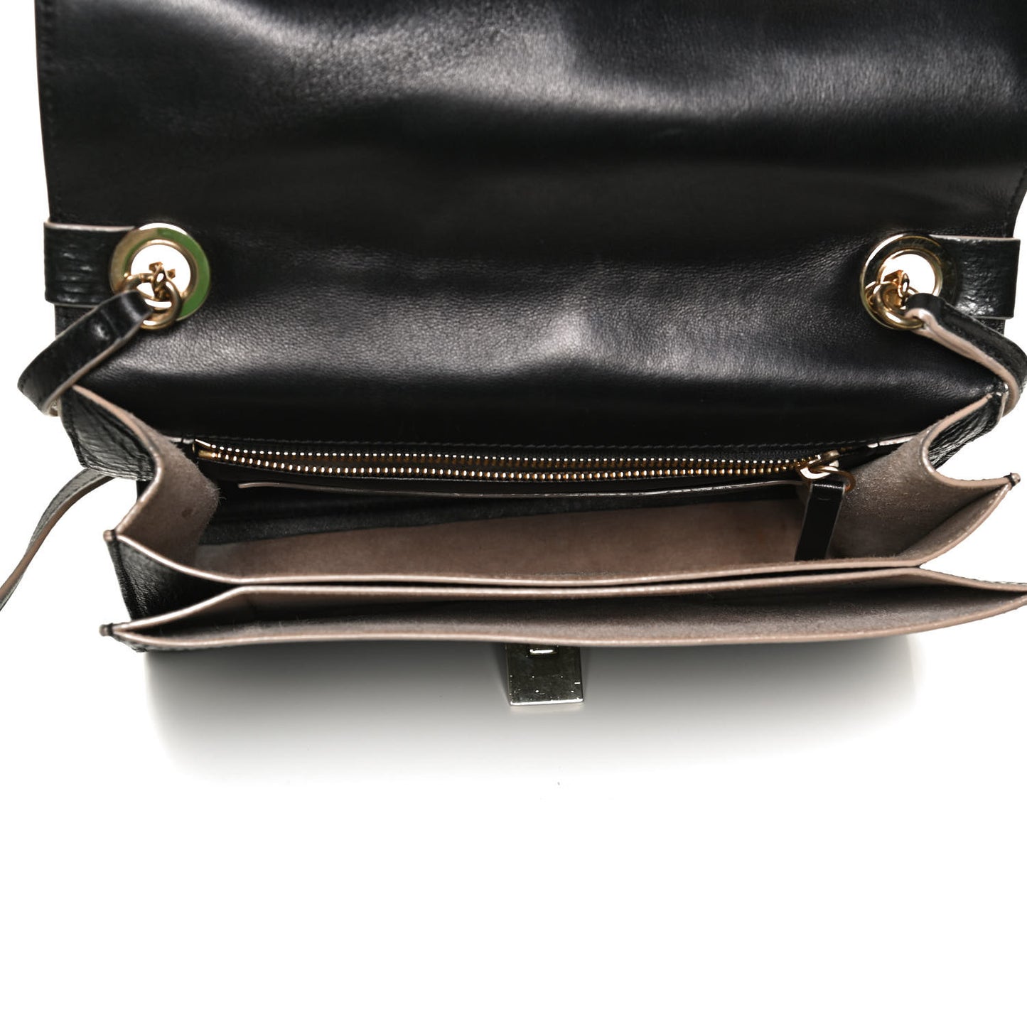 Washed Crinkled Calfskin Rebel Crossbody Bag Black
