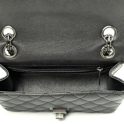 Chanel Metallic Sheepskin Quilted 2.55 Reissue Mini Flap Dark Silver 7 of 9