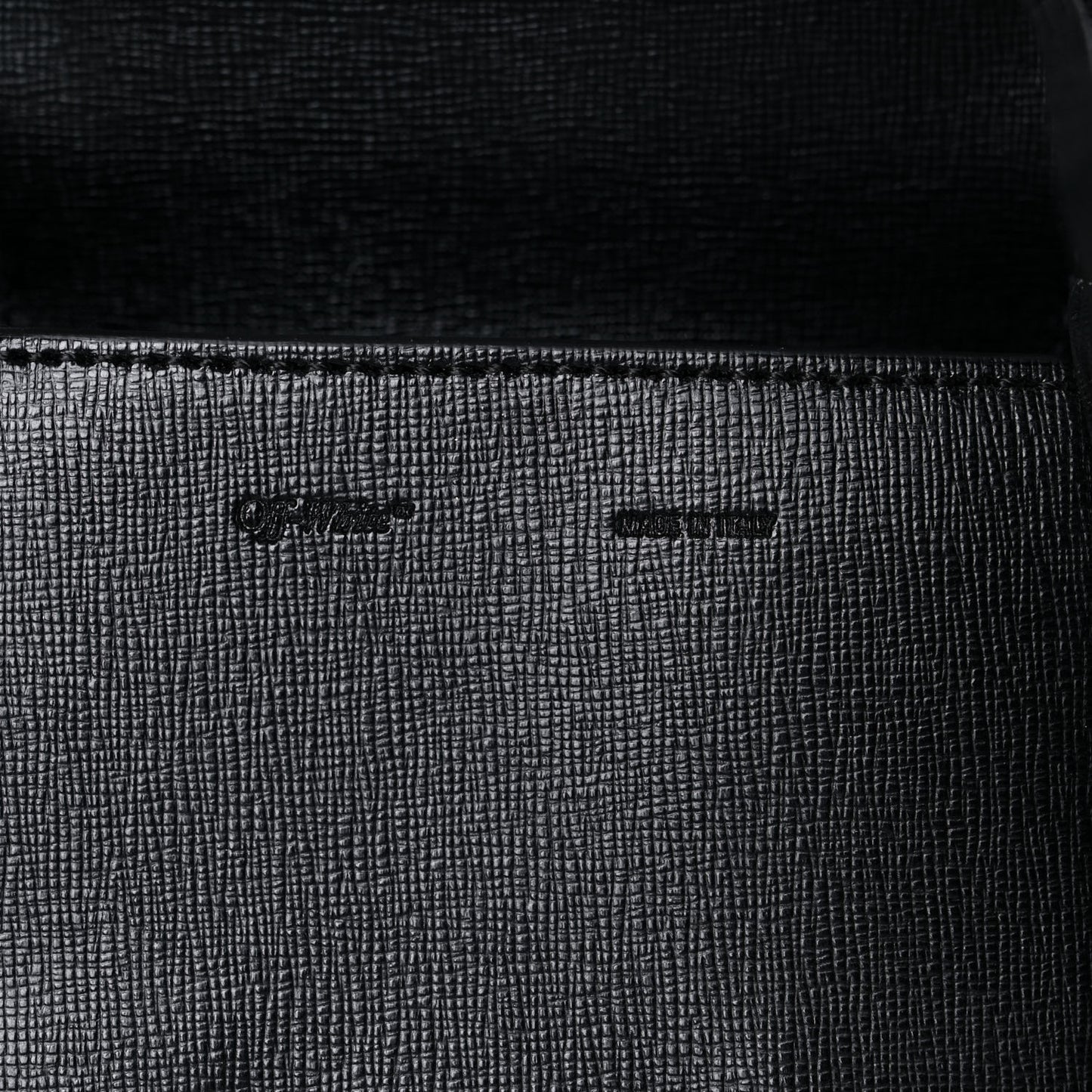 Calfskin Diag Flap Bag Black White
