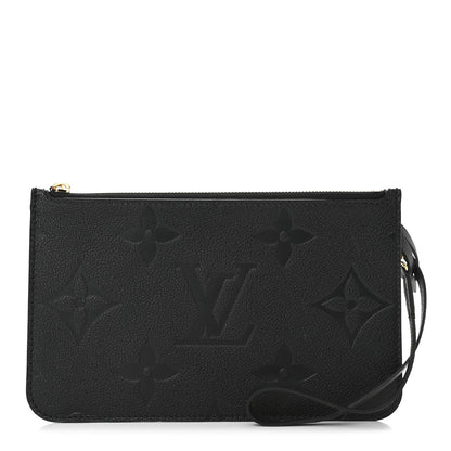 Louis Vuitton Empreinte Monogram Giant Neverfull MM Pochette Black 1 of 5