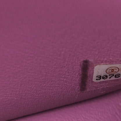 Chanel Lambskin Quilted Small Double Flap Purple 6 of 9