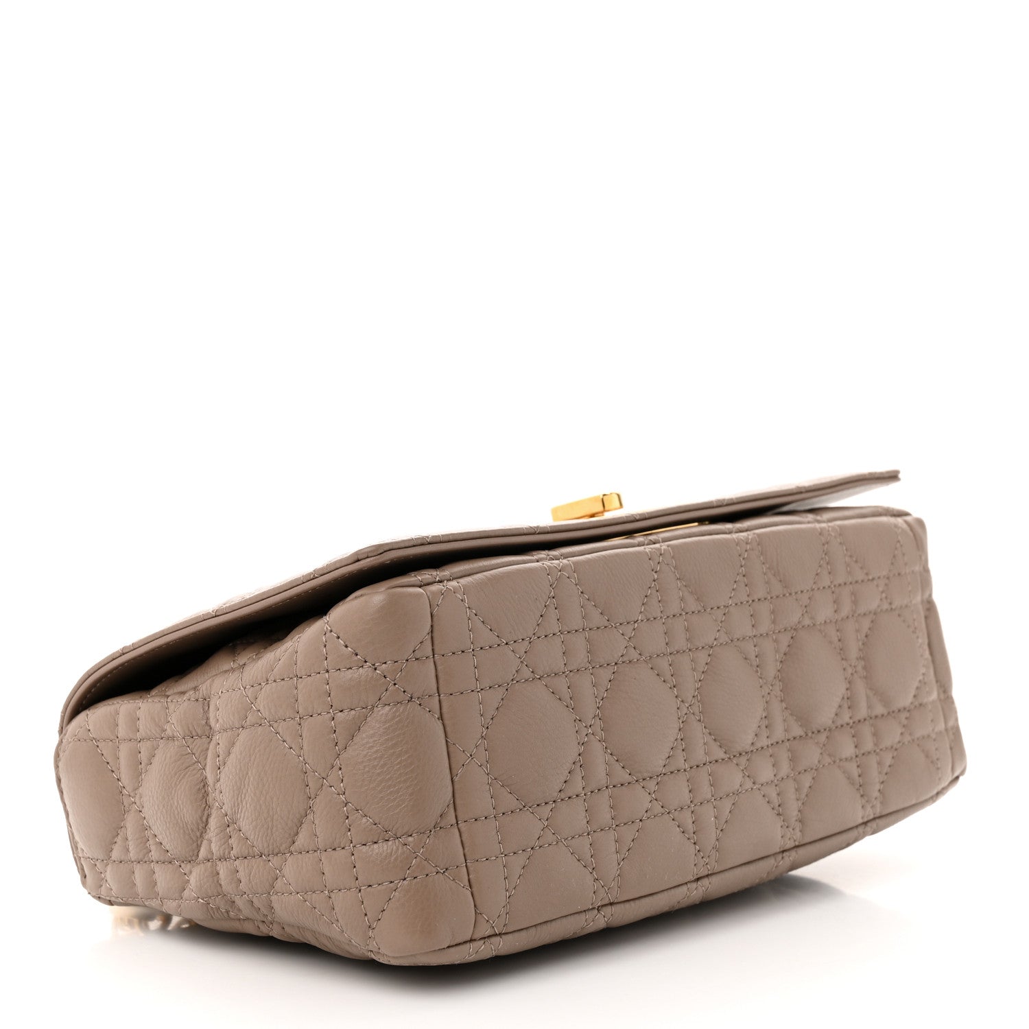 Christian Dior Calfskin Cannage Medium Caro Bag Taupe 4 of 11