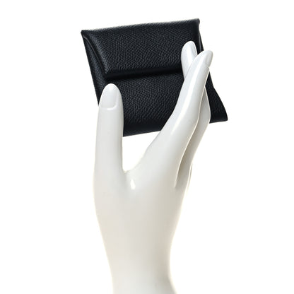 Hermes Epsom Bastia Coin Purse Black 2 of 7