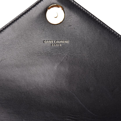 Saint Laurent Metallic Calfskin Matelasse Chevron Monogram Medium College Satchel Multicolor 9 of 13