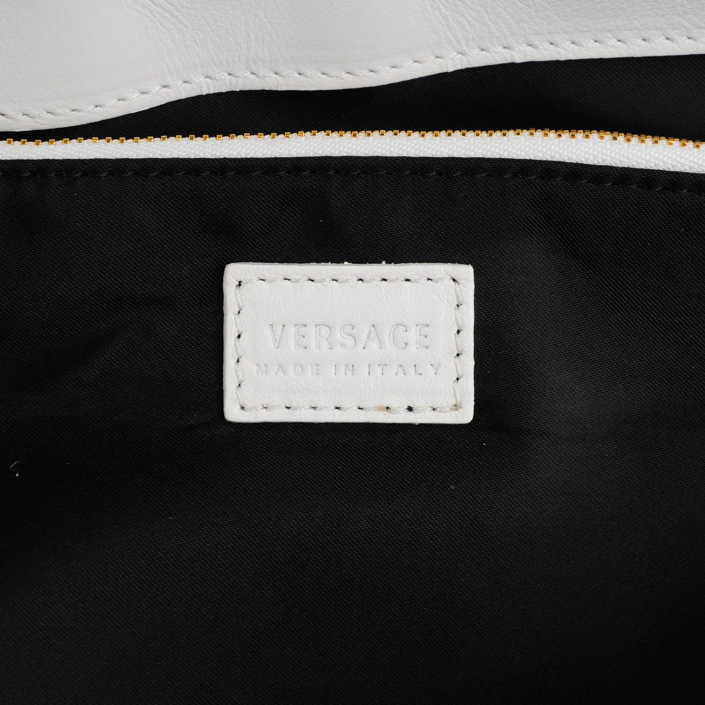 Patent Micro Vanitas Icon Handbag White