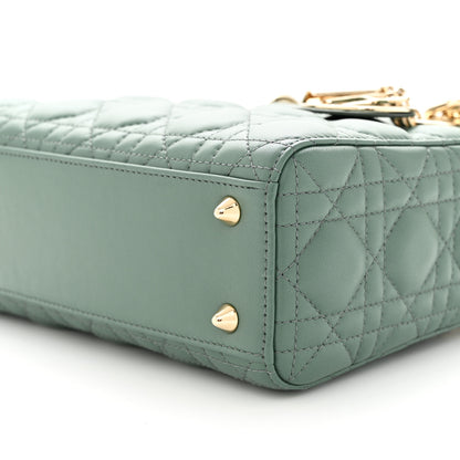 Christian Dior Lambskin Cannage Small My ABCDior Lady Dior Cedar Green 9 of 9