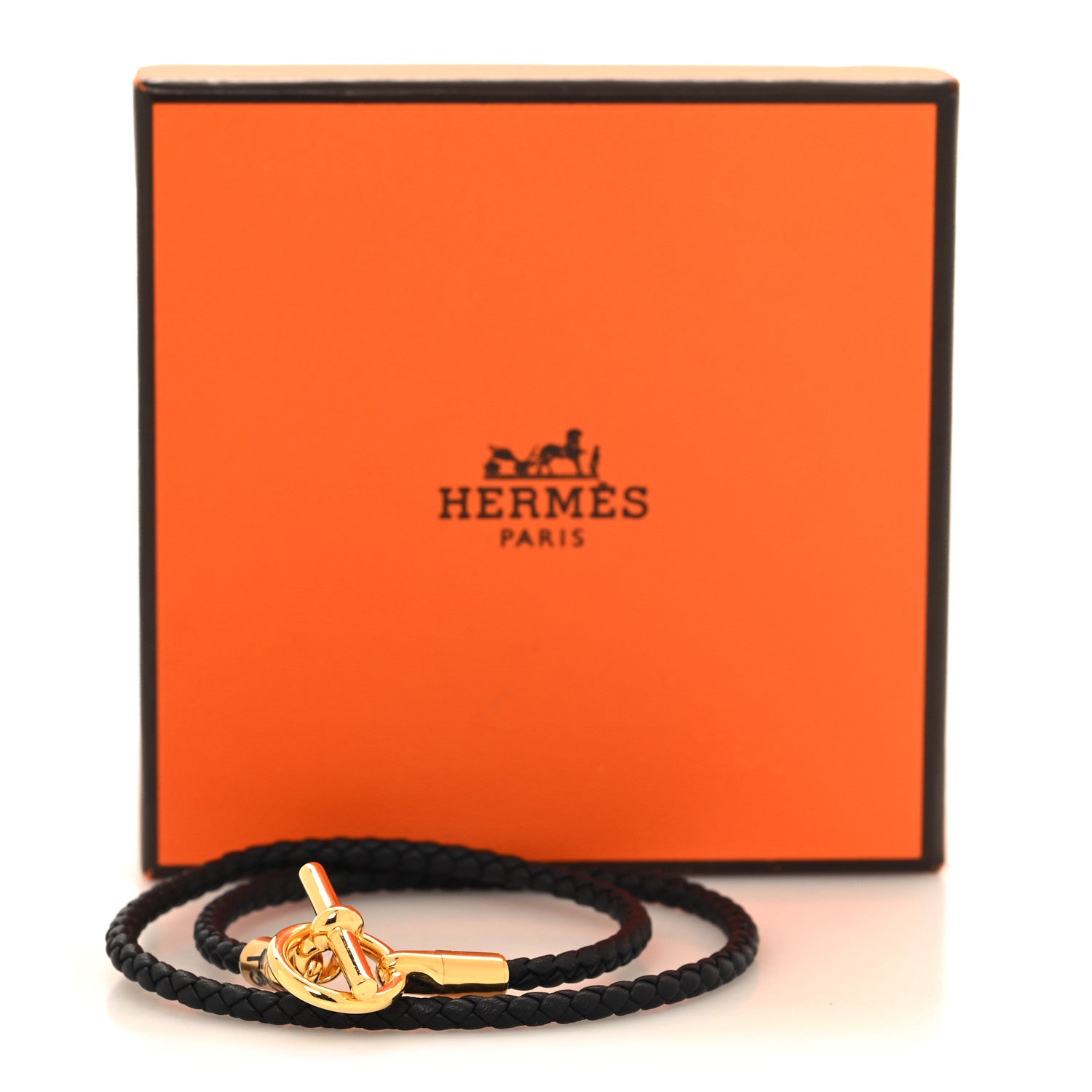 Hermes Swift Double Tour Glenan Bracelet T3 Black 6 of 6