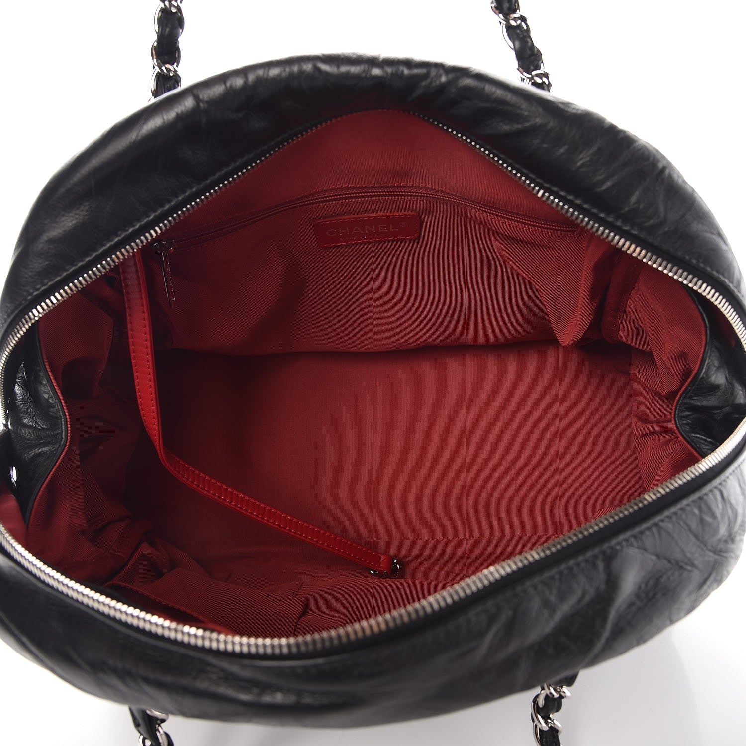 Chanel Calfskin Ultra Stitch Bowler Black 5 of 7