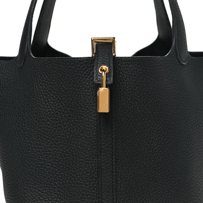 Hermes Taurillon Clemence Picotin Lock 22 MM Black 8 of 10