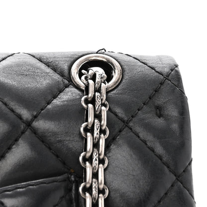 Chanel Iridescent Calfskin Quilted 2.55 Reissue 226 Flap Dark Grey 10 of 11