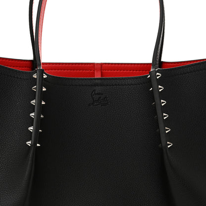 Christian Louboutin Calfskin Empire Spiked Small Cabarock Shopper Tote Black 7 of 9
