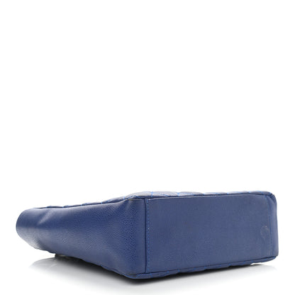 Chanel Caviar Quilted Petit Shopping Tote PST Blue 4 of 12