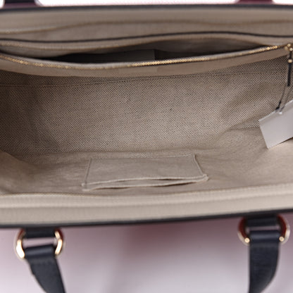 Gucci Dollar Calfskin Large Soho Top Handle Satchel Hibiscus Red Mystic White Blue 5 of 10