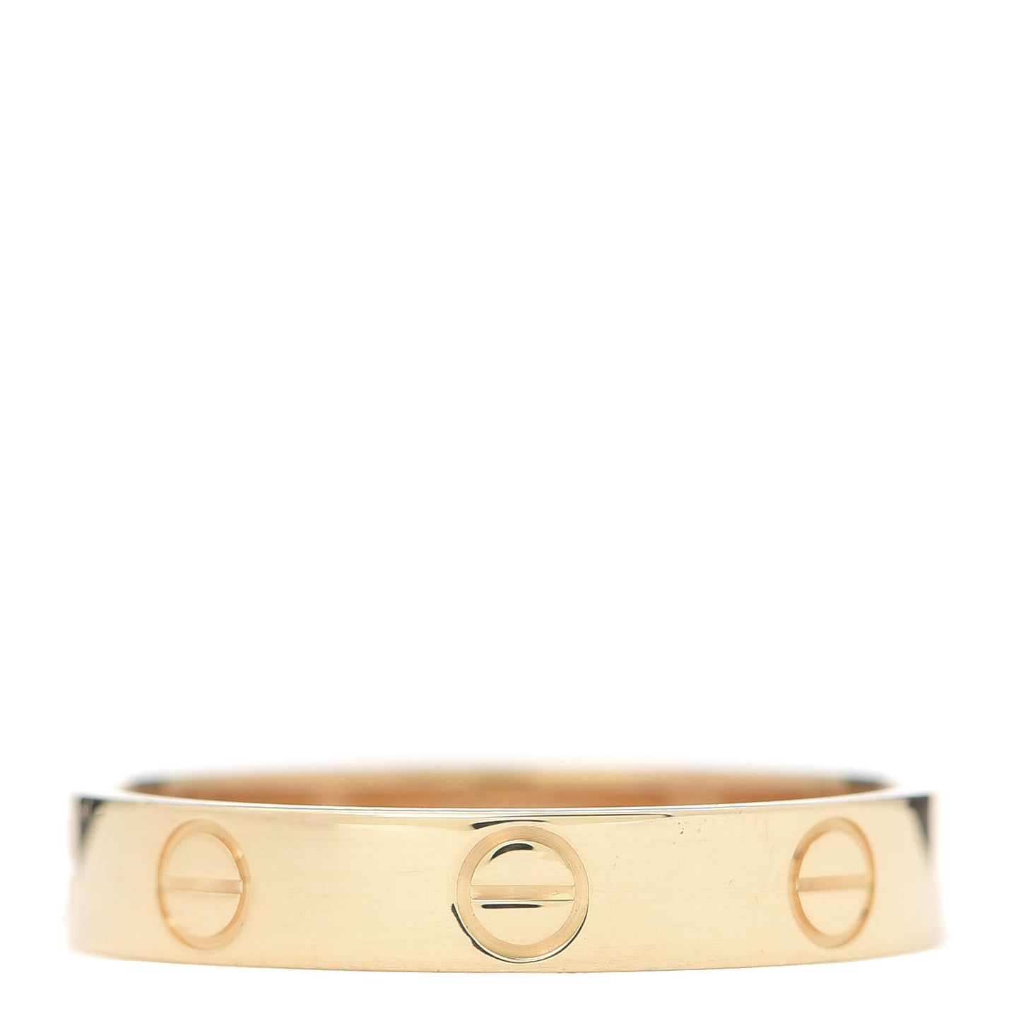 18K Yellow Gold 3.5mm LOVE Wedding Band Ring 55 7.25