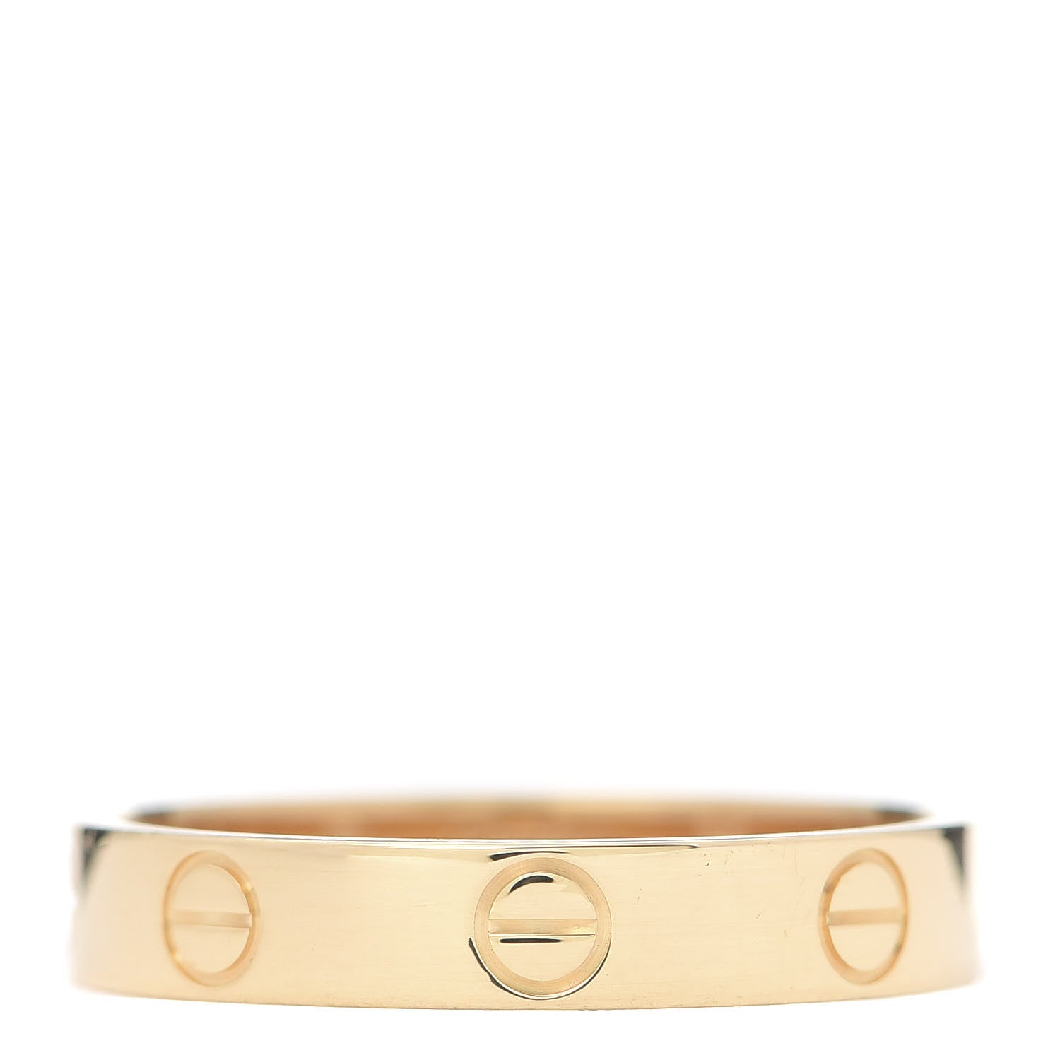 Cartier 18K Yellow Gold 3.5mm LOVE Wedding Band Ring 55 7.25 1 of 5