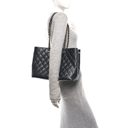 Chanel Caviar Quilted Small Shopping Tote Black 2 of 11