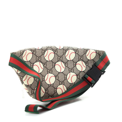 Gucci GG Supreme Monogram Baseballs Web Childrens Belt Bag 3 of 9