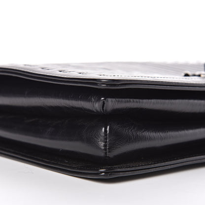 Chanel Glazed Calfskin Quilted Medium Korean Garden Flap Black 8 of 12