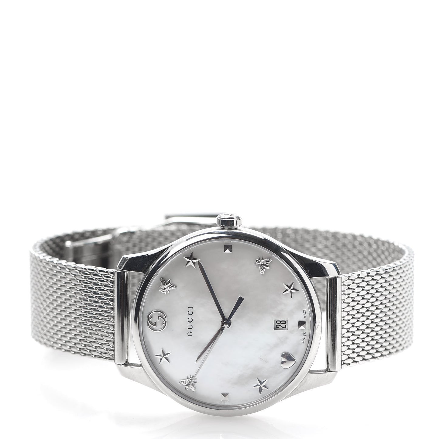 Stainless Steel Mother of Pearl 36mm G-Timeless Charm Quartz Watch